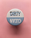 Clean Dirty Dishwasher Magnet Sign – Reversible Washing Machine Status Indicator for Kitchen & Laundry Room