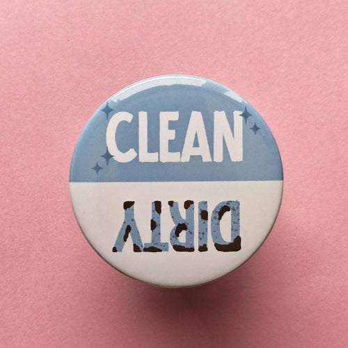 Clean Dirty Dishwasher Magnet Sign – Reversible Washing Machine Status Indicator for Kitchen & Laundry Room