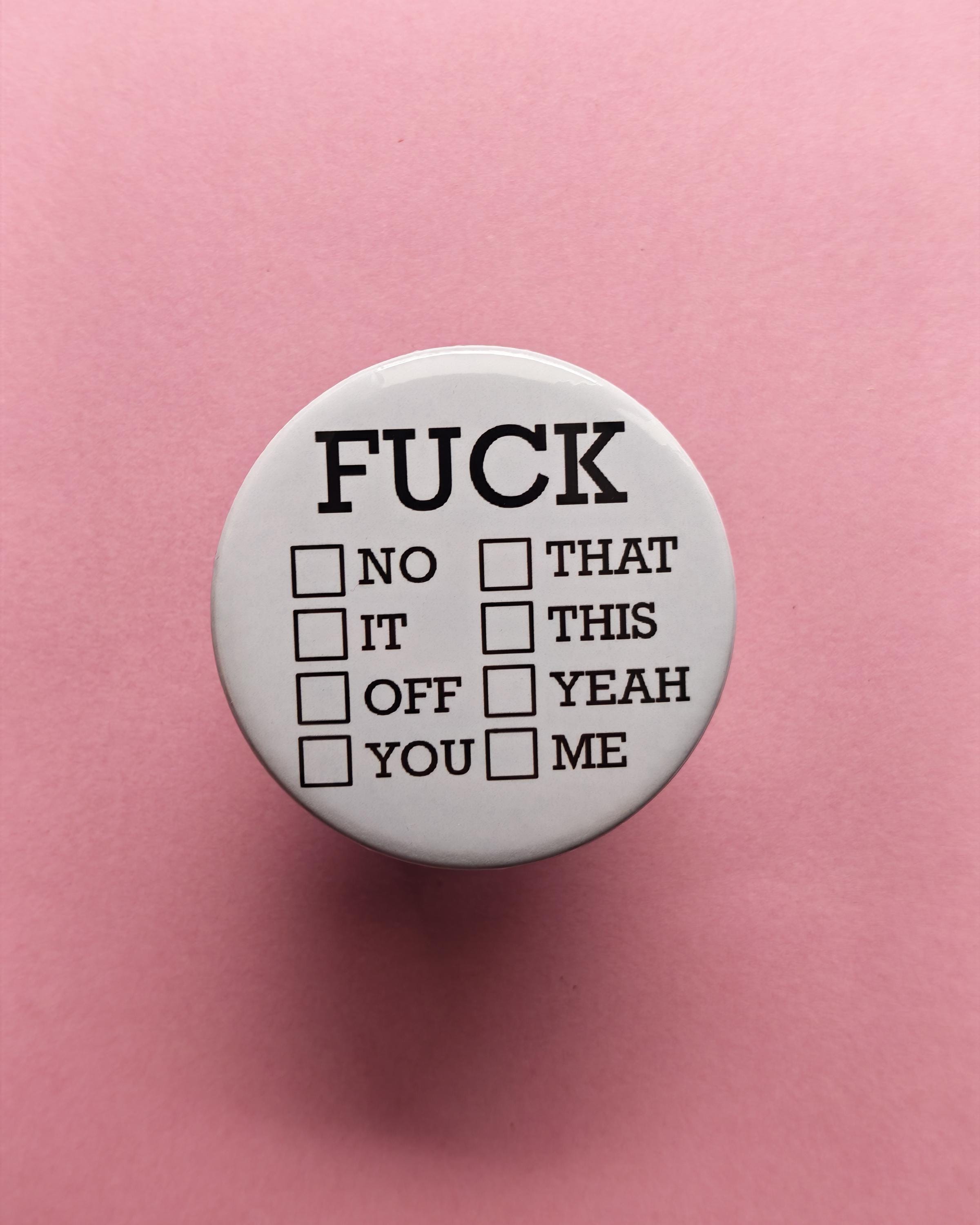 F*ck Mood Magnet – Sarcastic Whiteboard Fridge Magnet (Includes Marker)