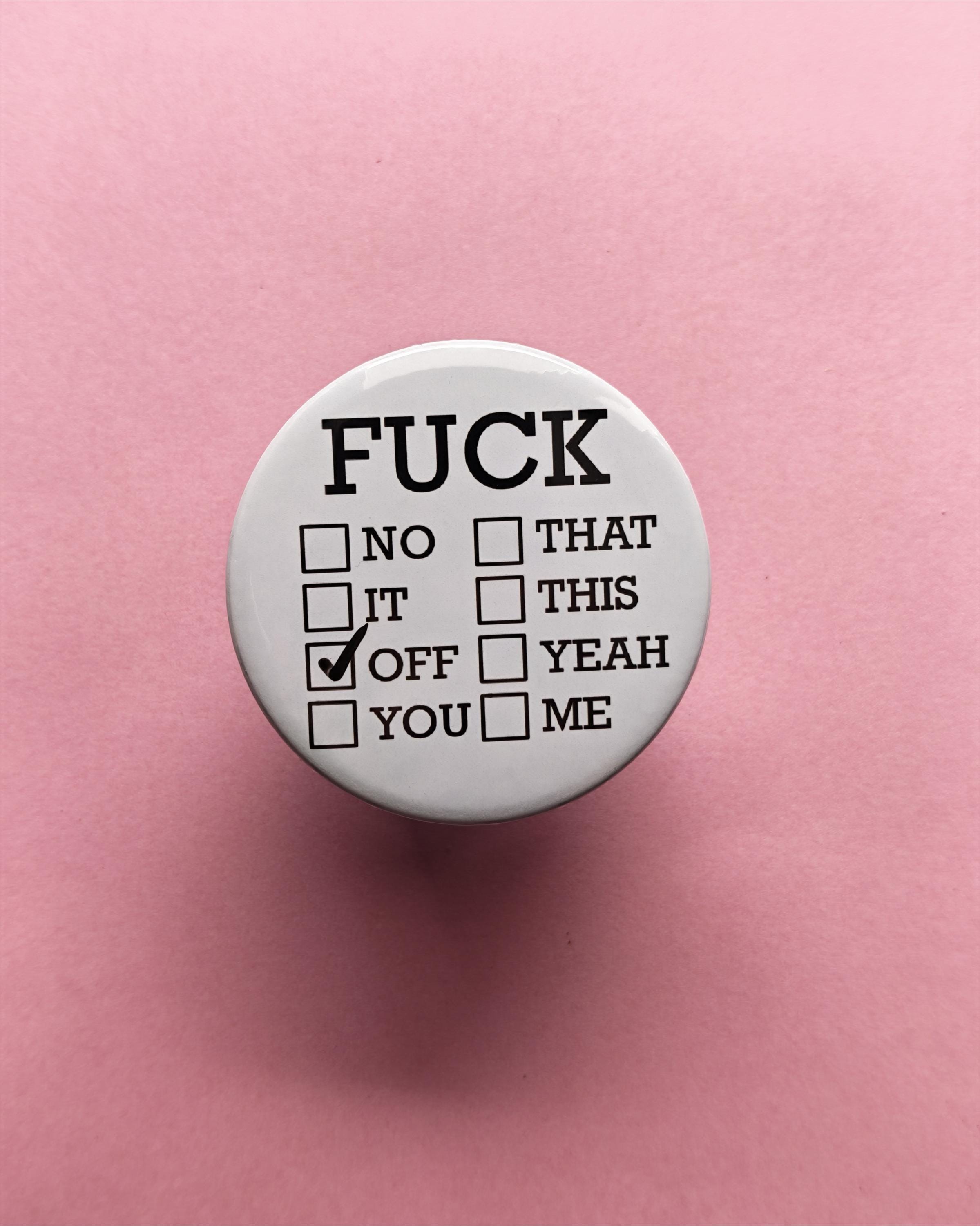 F*ck Mood Magnet – Sarcastic Whiteboard Fridge Magnet (Includes Marker)